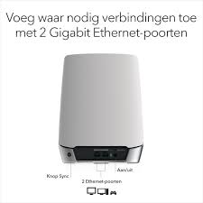 Netgear Orbi Satelliet RBS750 Wifi-6 met verkleurd of kras Opruiming