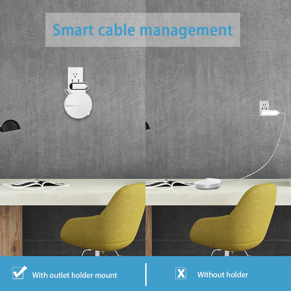 Stopcontact houder Deco M5. Kleur wit.