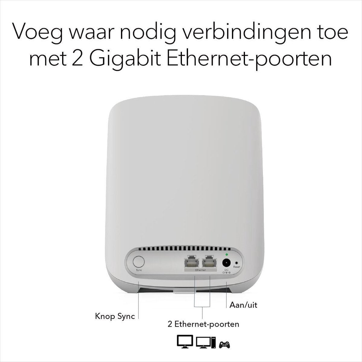 Netgear Orbi Satelliet RBS350 wifi-6 met verkleuring of kras