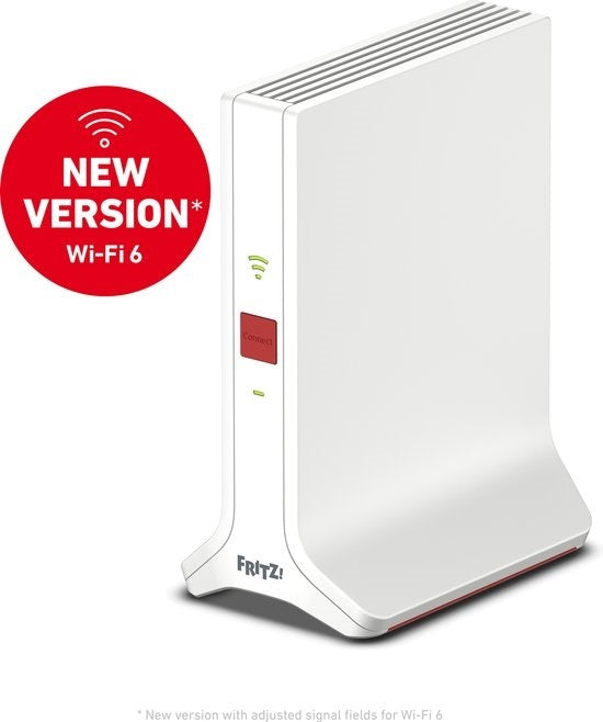 AVM FRITZ!Repeater 3000AX  Nieuw - WiFi Versterker - Mesh WiFi - Tri-Band - WiFi 6 - 600 + 1200 + 2400 Mbps