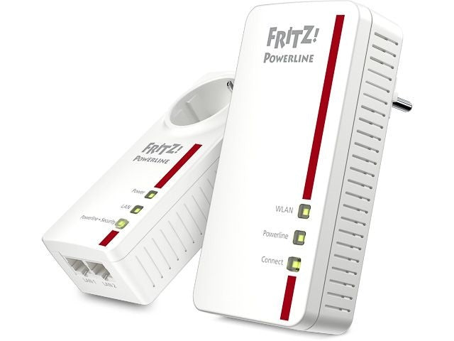 AVM FRITZ!Powerline 1260 Set - Powerline-adapter - Gigabit 1200 Mbps - AC WiFi 5 - 400 + 866 Mbps - 2-Pack