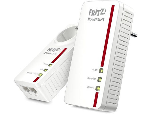 AVM FRITZ!Powerline 1260 Set - Powerline-adapter - Gigabit 1200 Mbps - AC WiFi 5 - 400 + 866 Mbps - 2-Pack