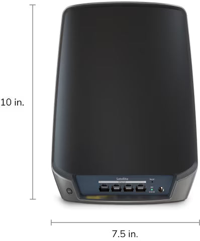NETGEAR Orbi RBS860B - Mesh WiFi - AX6000 - Tri-Band - 1-Pack - Satelliet - Uitbreiding - Zwart